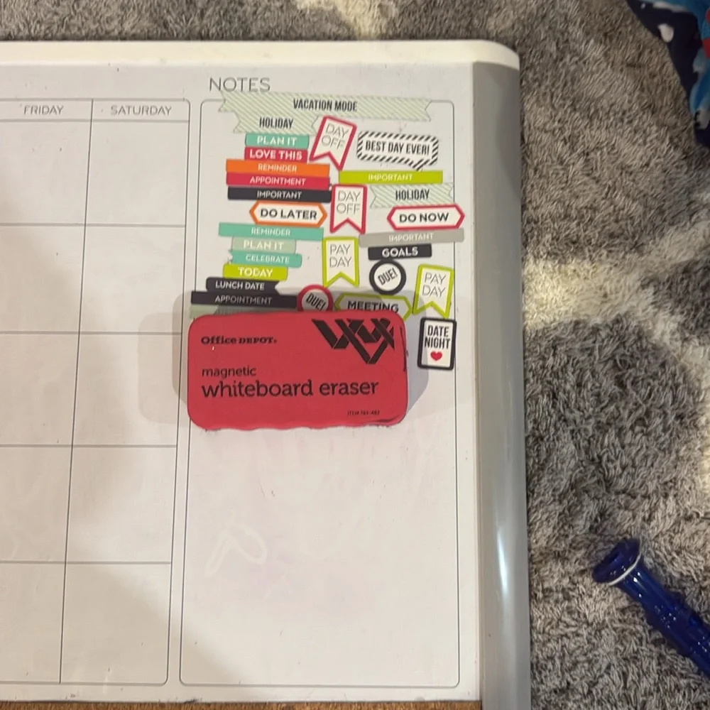 Amazon White and Tan Home Office Calendar